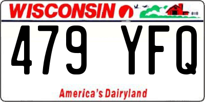 WI license plate 479YFQ