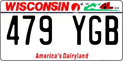 WI license plate 479YGB