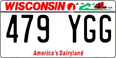 WI license plate 479YGG