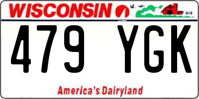 WI license plate 479YGK