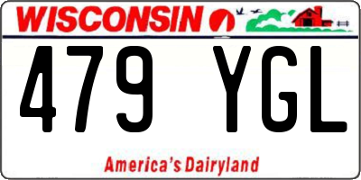 WI license plate 479YGL