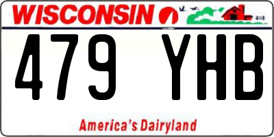 WI license plate 479YHB