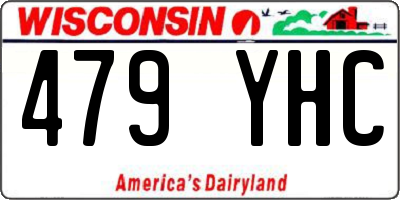 WI license plate 479YHC