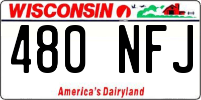 WI license plate 480NFJ