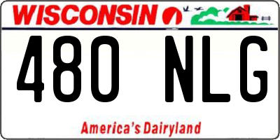 WI license plate 480NLG