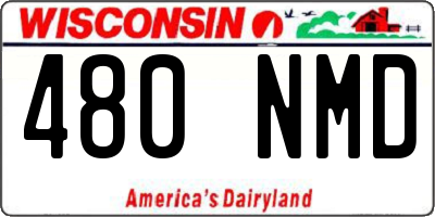 WI license plate 480NMD