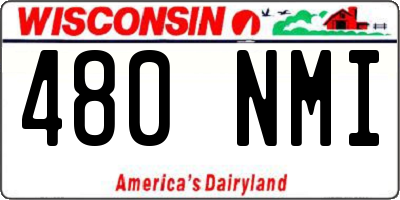 WI license plate 480NMI