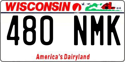 WI license plate 480NMK