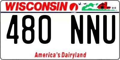 WI license plate 480NNU