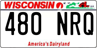WI license plate 480NRQ
