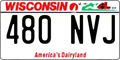 WI license plate 480NVJ