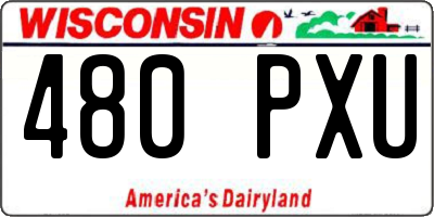 WI license plate 480PXU