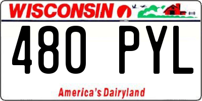 WI license plate 480PYL