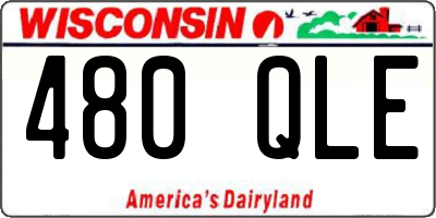 WI license plate 480QLE