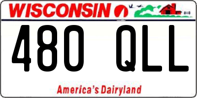 WI license plate 480QLL