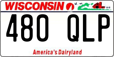 WI license plate 480QLP