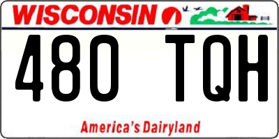WI license plate 480TQH