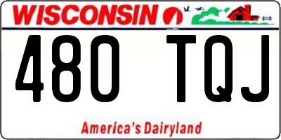 WI license plate 480TQJ