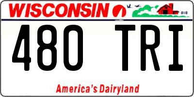 WI license plate 480TRI