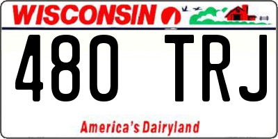 WI license plate 480TRJ