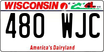 WI license plate 480WJC