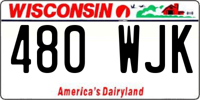 WI license plate 480WJK