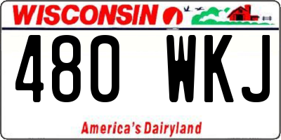 WI license plate 480WKJ