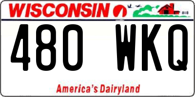 WI license plate 480WKQ