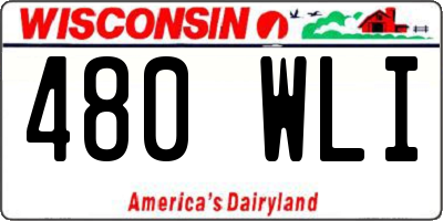 WI license plate 480WLI