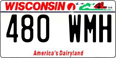 WI license plate 480WMH