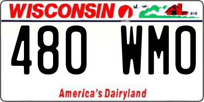 WI license plate 480WMO