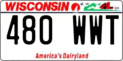WI license plate 480WWT