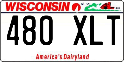 WI license plate 480XLT