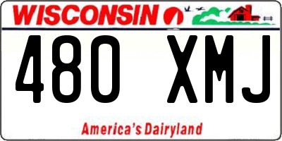 WI license plate 480XMJ