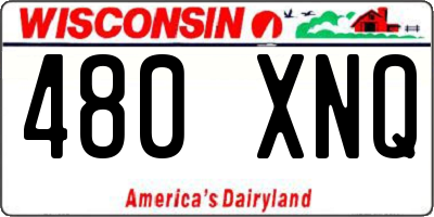 WI license plate 480XNQ