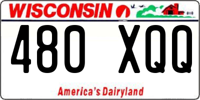 WI license plate 480XQQ