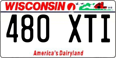 WI license plate 480XTI