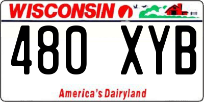 WI license plate 480XYB
