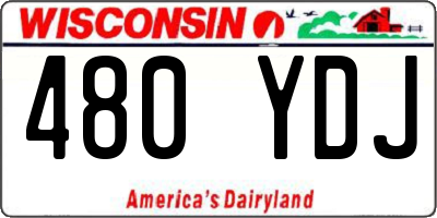 WI license plate 480YDJ