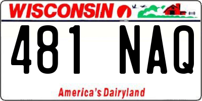 WI license plate 481NAQ