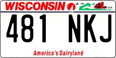 WI license plate 481NKJ