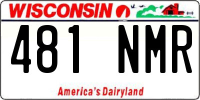 WI license plate 481NMR