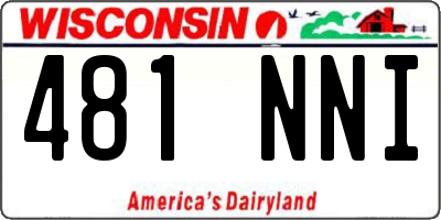 WI license plate 481NNI