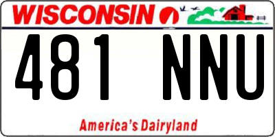 WI license plate 481NNU