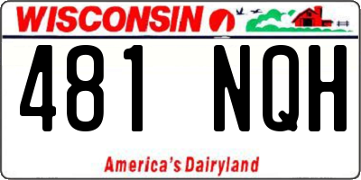 WI license plate 481NQH