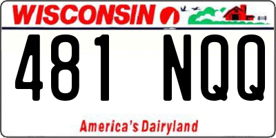 WI license plate 481NQQ