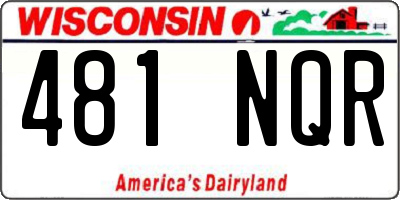 WI license plate 481NQR