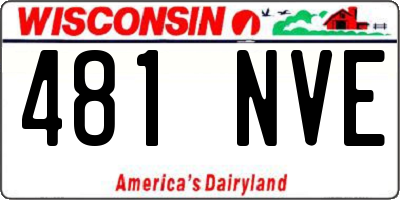 WI license plate 481NVE