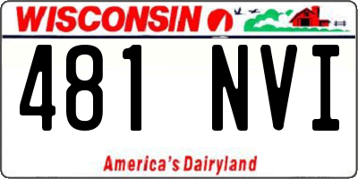 WI license plate 481NVI