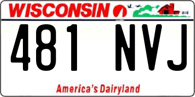 WI license plate 481NVJ